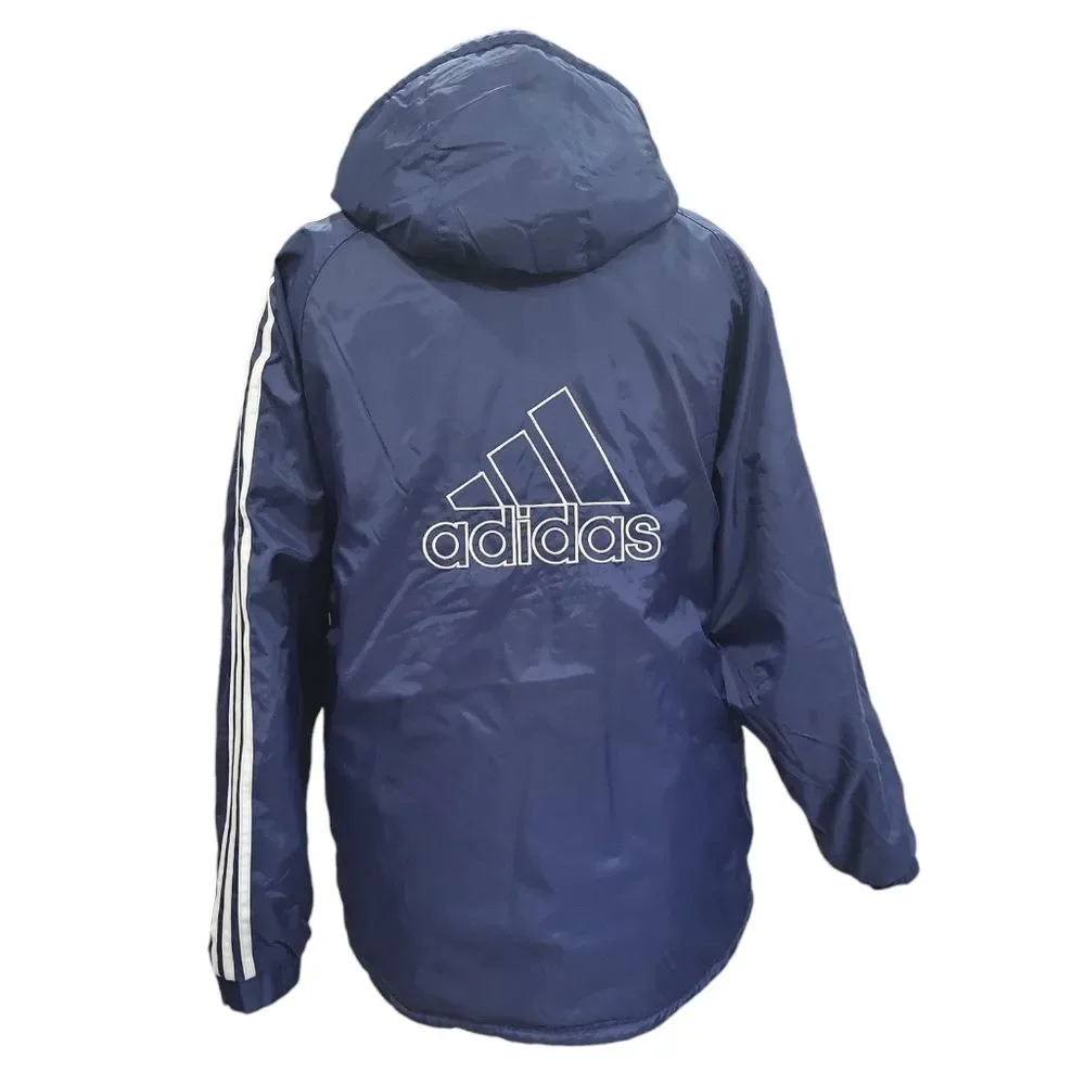 EUC Vintage Adidas men's reversible windbreaker fleece rain jacket coat like new